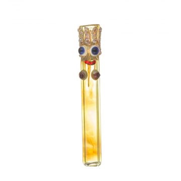 Glass One-Hitter Pipe - Happy Hippie Hitter