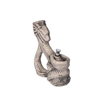 Coiled Serpent Ceramic Bong