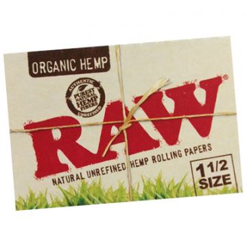 RAW Organic Regular Size Extra-Wide Hemp Rolling Papers - Single Pack