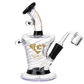 Diamond Glass Diamond Krabs Hybrid Dab Rig - With Banger