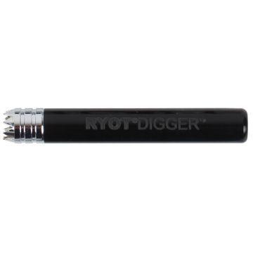 Ryot - Acrylic One Hitter with Digger Tip - 2 inch - Solid Black