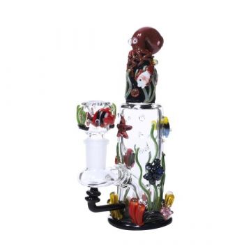  Empire Glassworks Sea Critter Bubbler - Side View 1