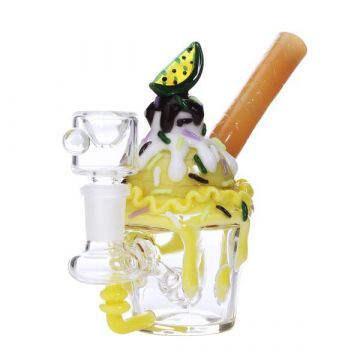 Empire Glassworks Key Lime Sundae Bubbler 