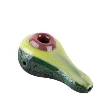 Empire Glassworks Avocadope Hand Pipe with Frit Finish