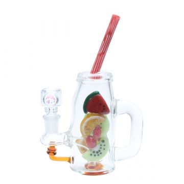 Empire Glassworks Watermelon and Orange Detox Bubbler