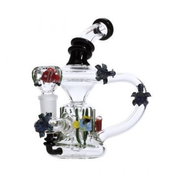 Empire Glassworks E.A.C. Mini Recycler Bubbler - Side View 1