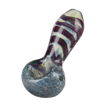 Frit & Cord Worked Spoon Hand Pipe