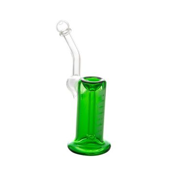 Purr Glass Full Sherlock Bubbler - Green - Side view 1