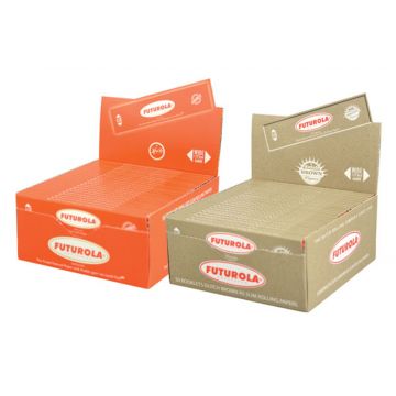 Futurola Kingsize Slim Rolling Paper | Box with 50 Packs | All colors
