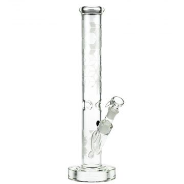 Dope Bros Straight Ice Bong with LED Light Module - Side View 1