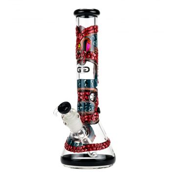 Grace Glass 7mm Beaker Base Snake Ice Bong | Side view 1