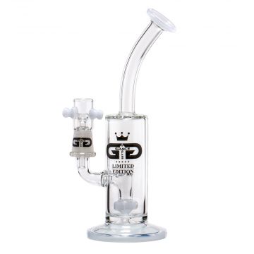 Grace Glass - Limited Edition Vapor Bubbler with Inline Showerhead Diffuser - White