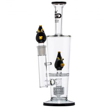 Grace Glass - Limited Edition Bubbler with with HoneyComb Disc Perc & Drum Diffuser – Black Bird