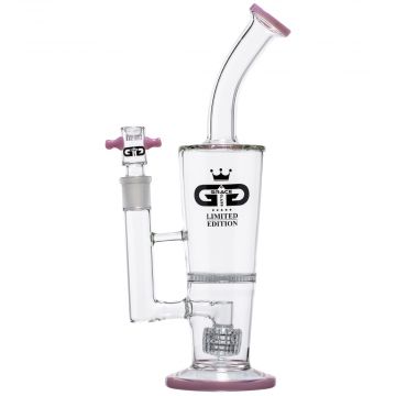 Grace Glass - Limited Edition Bubbler with HoneyComb Disc Perc & Drum Diffuser - Pink