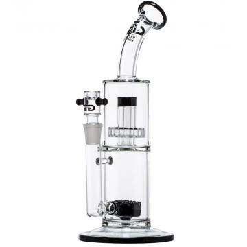 Grace Glass - Limited Edition Bong with Stone Diffuser & Slit Diffuser Perc - Black