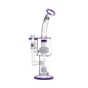 Grace Glass - Limited Edition Bong with Double Drum Diffuser - Purple 