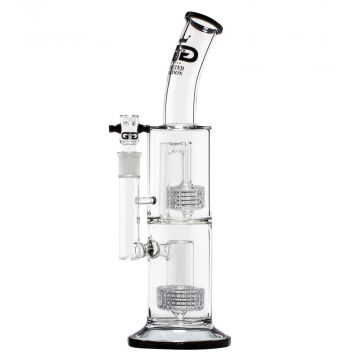 Grace Glass - Limited Edition Bong with Double Drum Diffuser - Black 