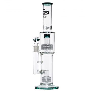 Grace Glass - Limited Edition Ice Bong with Double Drum Diffuser - Green