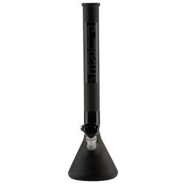 Pure Glass Classic 3814 Beaker Base Bong - 14 Inch - 38mm - Black Frosted