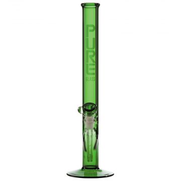 Pure Glass Classic 3814 Straight Bong - 14 Inch - 38mm - Green