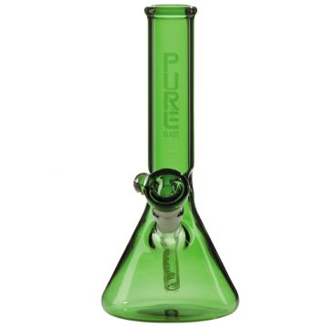 Pure Glass Classic 4412 Beaker Base Bong - 12 Inch - 44mm - Green