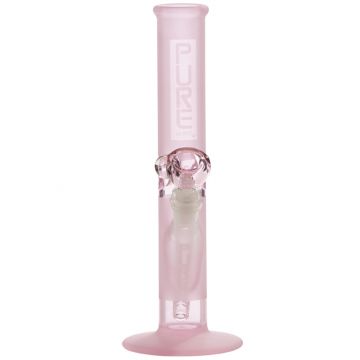 Pure Glass Classic 4412 Straight Bong - 12 Inch - 44mm - Pink Frosted