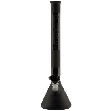 Pure Glass Classic 5018 Beaker Base Bong - 18 Inch - 50mm - Black Frosted