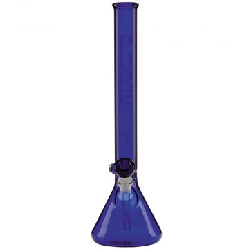 Pure Glass Classic 5018 Beaker Base Bong - 18 Inch - 50mm - Blue