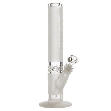 Pure Glass Straight Bong - 16 Inch - 65mm - Frosted