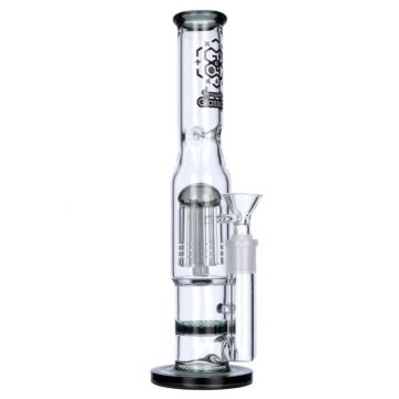 Glasscity Ice Bong with Honeycomb Disc and Tree Perc | Black | side view 13