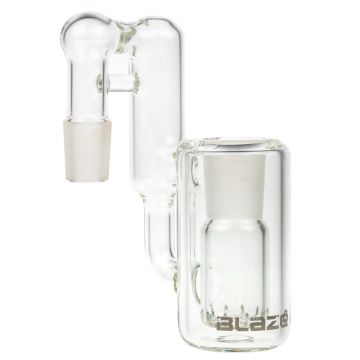  Blaze Glass Recycler Precooler with 10-slit Diffuser | 90 Degree Joint | 18.8mm