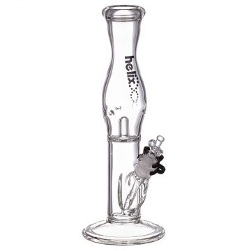 Grav Labs - Helix Nano Flare Straight 10” Scientific Glass Bong - Black