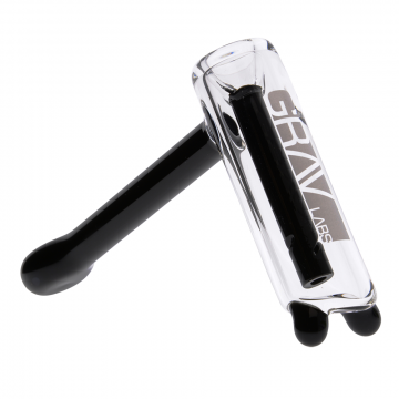 Grav Labs - Basic Bubbler Glass Hand Pipe - 25mm - Black