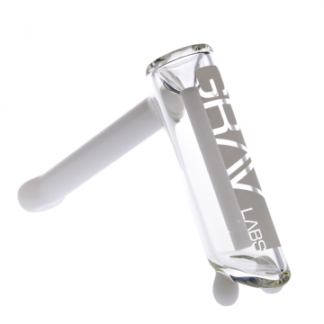 Grav Labs - Basic Bubbler Glass Hand Pipe - 32mm - White