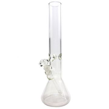 Beaker Base Bong - Clear Basic - 5.0mm - Ice Notches