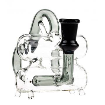 Glasscity Recycler Precooler with Inline Diffuser | 90° Joint | 14.5mm - Front View 