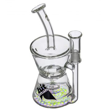 Hitman – Fresh Tech Hourglass Recycler with Brilliance Perc & Turbine Disc – Black Logo - 14.5mm