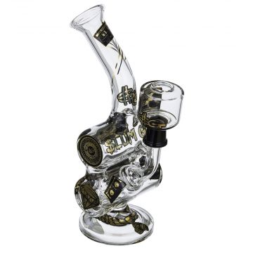 Slum Gold x Hitman - Double Barrel Recycler Collab with 14.5mm Dome