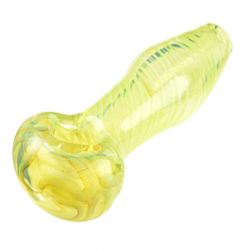 Glassheads Color Changing Green Slyme Inside-Out Spoon Pipe 