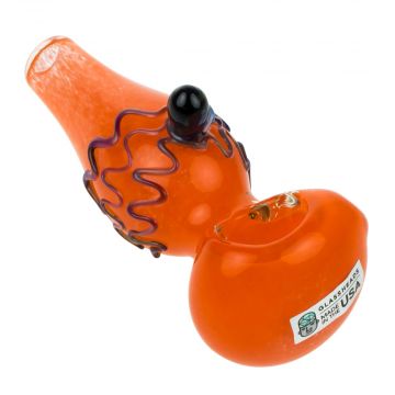 GlassHeads Frit Spoon Pipe with Octopus 