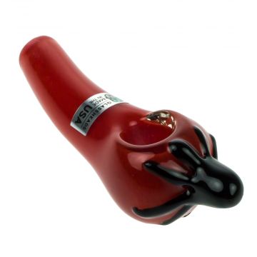 GlassHeads Frit Chilli Spoon Pipe | Red