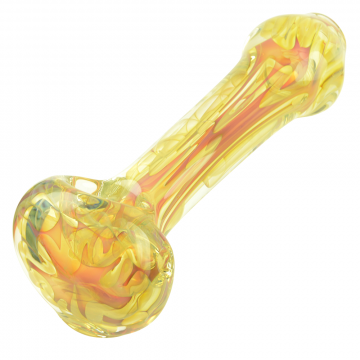 UPC Heavy Inside-Out Fumed Clear Cane Spoon Pipe