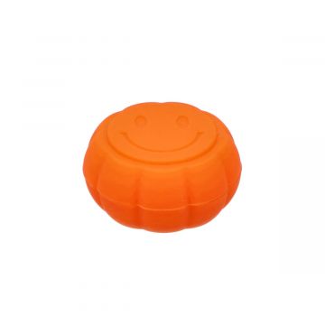 Silicone Smiley Pumpkin Stash Container | 6ml | Orange