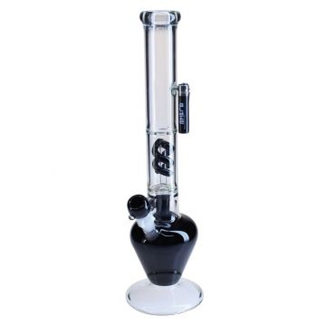 Blaze Glass Beaker Ice Bong with 5-Arm Tree Perc | 17.7 Inch | Black