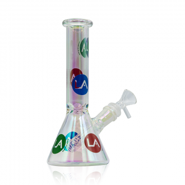 LA Pipes Limited Edition Iridescent Disco Beaker Set | 8 Inch