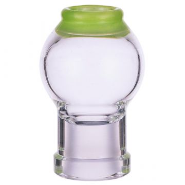 Jellyfish Glass - Round Vapor Dome with Green Slyme