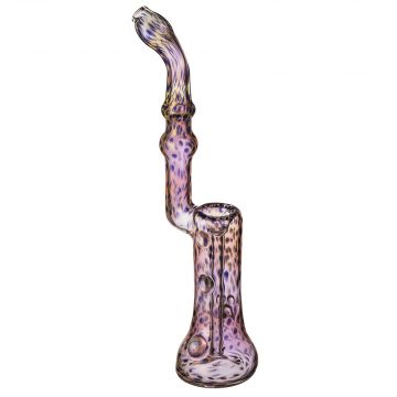 Glass Sherlock Bubbler – Inside out with Fumed Dots 