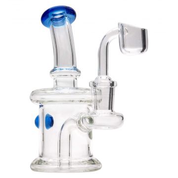 LA Pipes Barrel Dab Rig | Sapphire