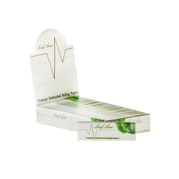 Leaf Line 1 1/4 Natural Unbleached Rolling Papers | Box