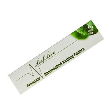 Leaf Line King Size Slim Natural Unbleached Rolling Papers | Single Pack